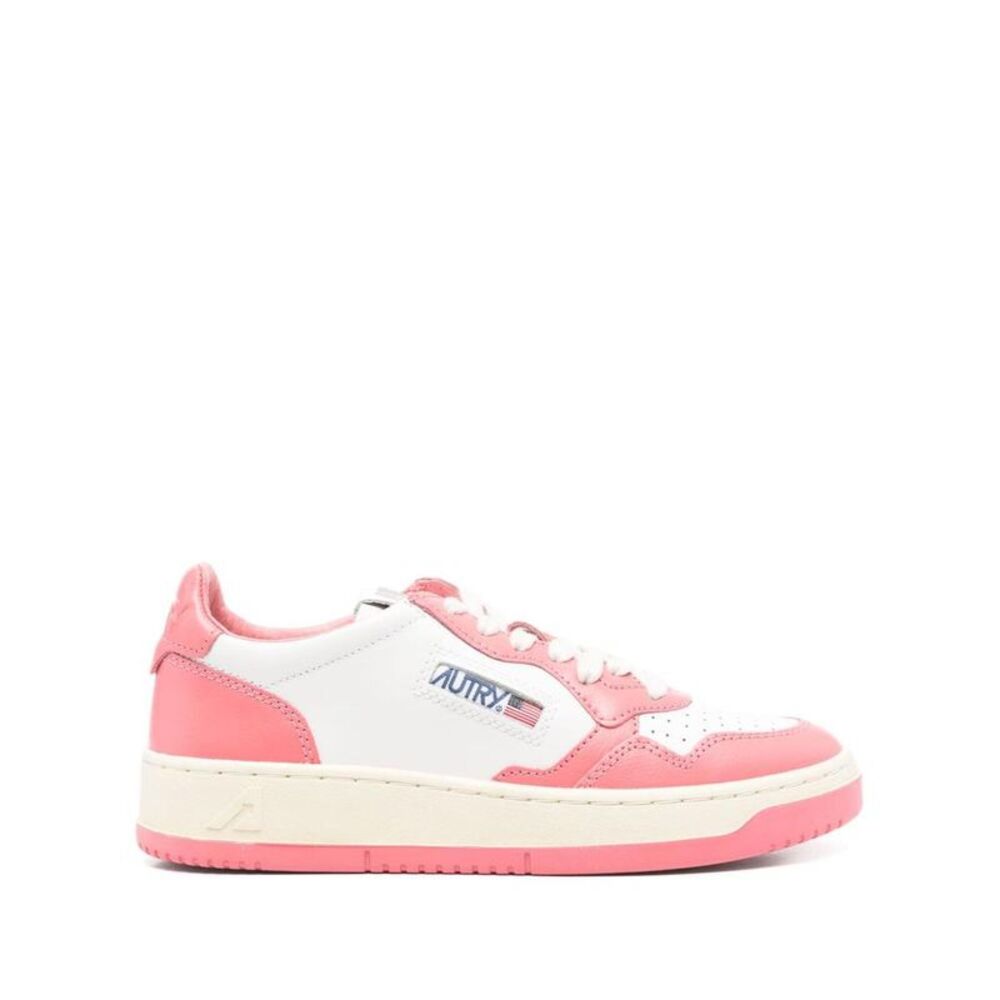 AUTRY Low Top Sneakers with Vintage Design Women ORANGE